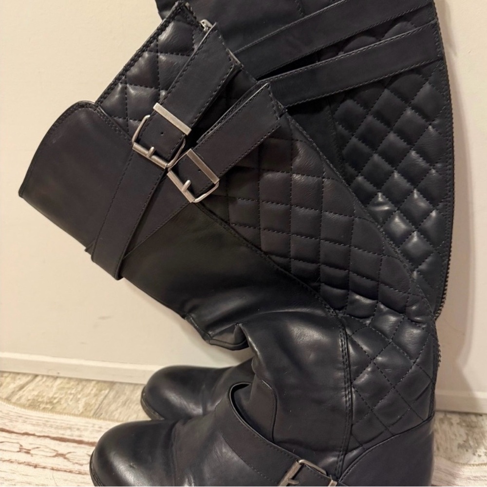 Madden Girl Calinda Quilted Black Women's Boots